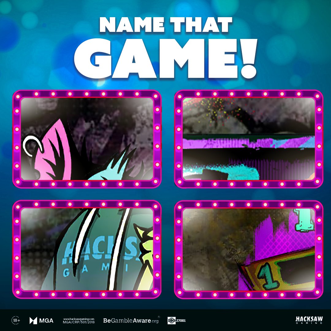 Name That Game! Test out your Hacksaw knowledge and let us know what game you think these shots belong to down below 👇 🔞 | Please Gamble Responsibly | BeGambleAware.org #HacksawGaming #NameThatGame #Slots