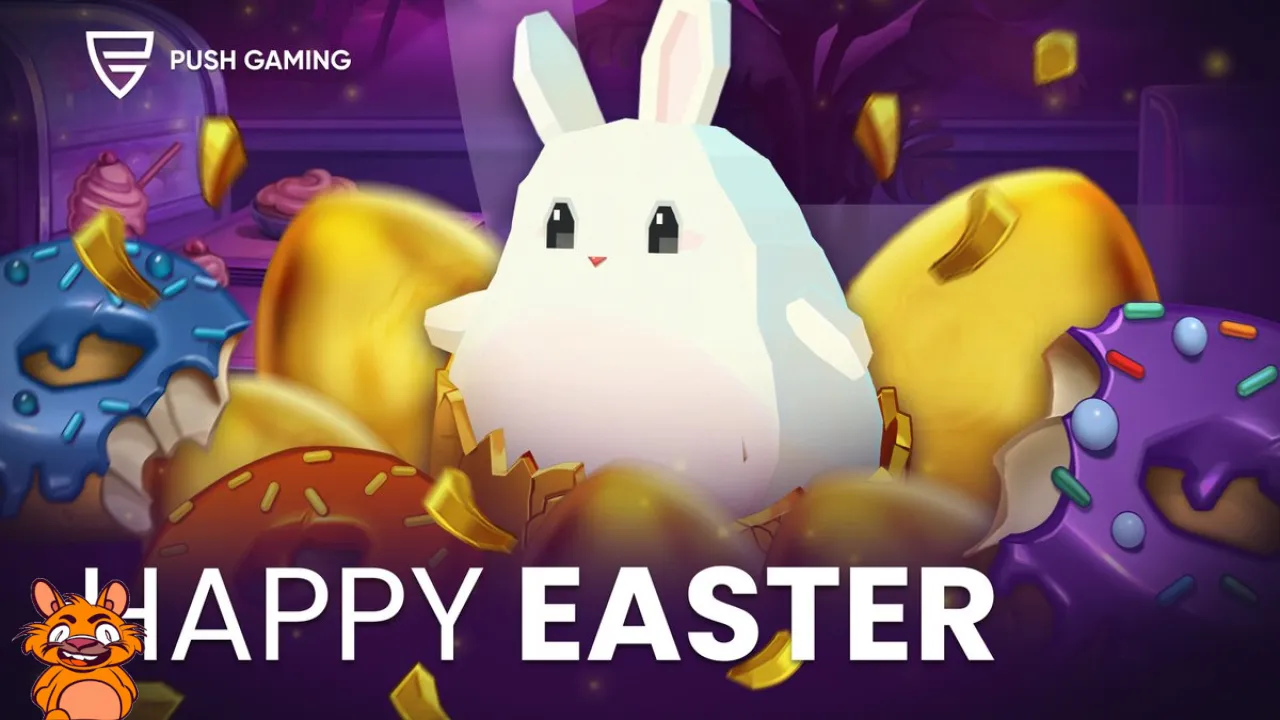 Happy Easter from Push Gaming! #pushgaming #playersfirst #easter #happyeaster #rabbit #fatrabbit