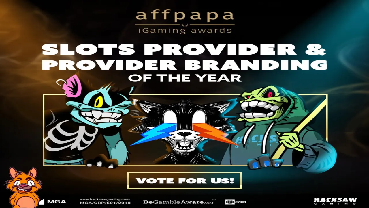 We’ve been nominated for 2 Affpapa iGaming Awards! We'd love it if you could show us some of that signature Hacksaw spirit and vote for us!  #igamingawards #hacksawgaming #awards 🔞 | Please Gamble Responsibly