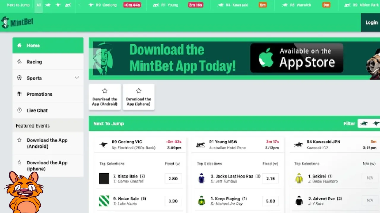Australian sports betting website @Mintbet has been fined AU$100,000 ($65,000) by authorities for allowing a customer to gamble for 35-hours during a 50-hour period.
