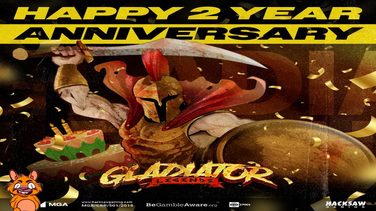 Happy 2nd Anniversary to Gladiator Legends! Drop a ⚔️ down below and join the celebration! #HacksawGaming #igaming #slots #GladiatorLegends 🔞 | Please Gamble Responsibly