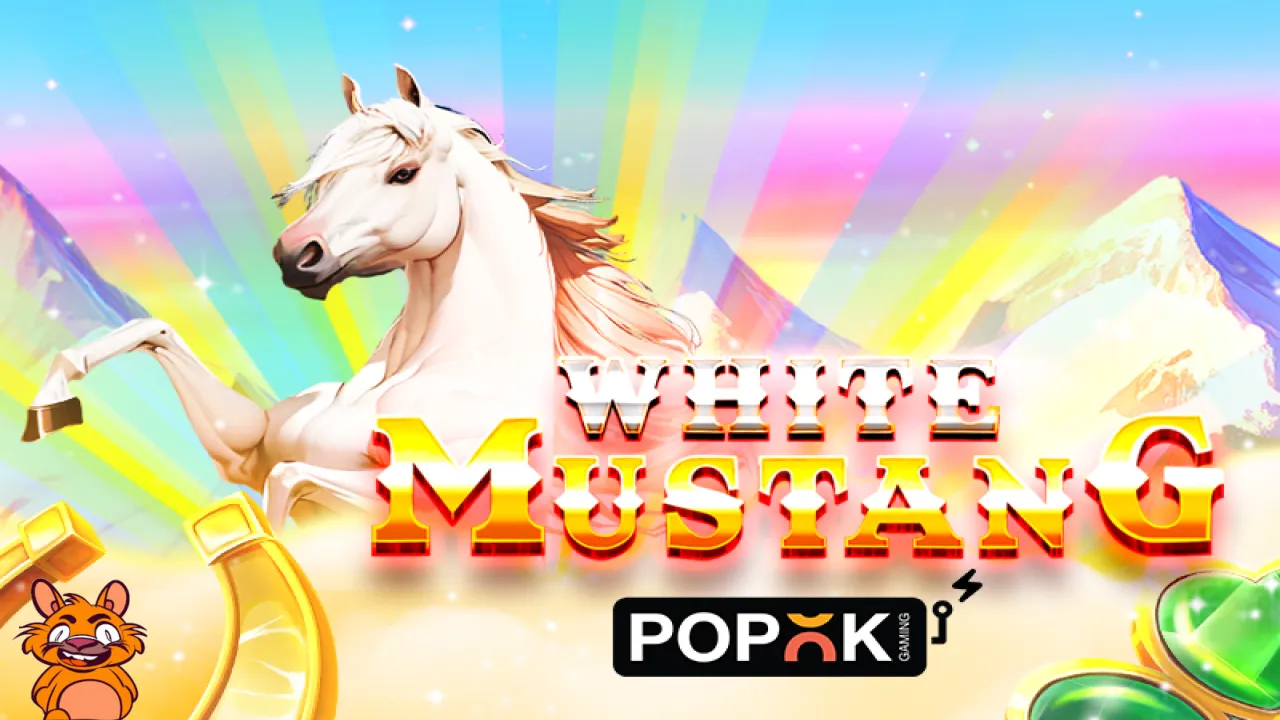 .@popok_gaming introduces “White Mustang” “White Mustang” is a thrilling new addition to PopOK Gaming’s lineup of captivating slot games. #PopOK #WhiteMustang