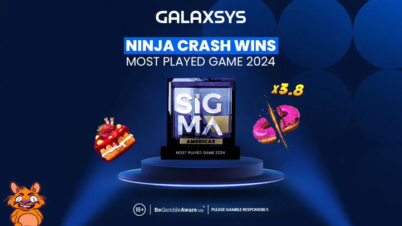.@GalaxsysLLC Ninja Crash saņēma balvu “Visvairāk spēlētā spēle” SiGMA World Americas. Galaxsys spēle tika apbalvota kā 2024. gada visvairāk spēlētā spēle SiGMA Americas balvu šovā. #Galaxsys #SiGMAAmericas #Brazil…