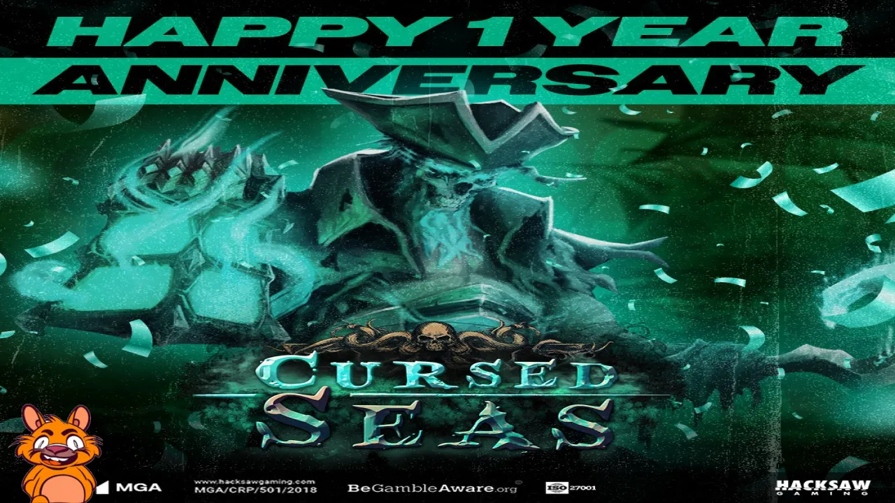 Alles Gute zum 1. Jahrestag von Cursed Seas!! Hinterlassen Sie unten ein 🌊☠️, um an der Feier teilzunehmen! #HacksawGaming #igaming #CursedSeas 🔞 | Bitte spielen Sie verantwortungsbewusst