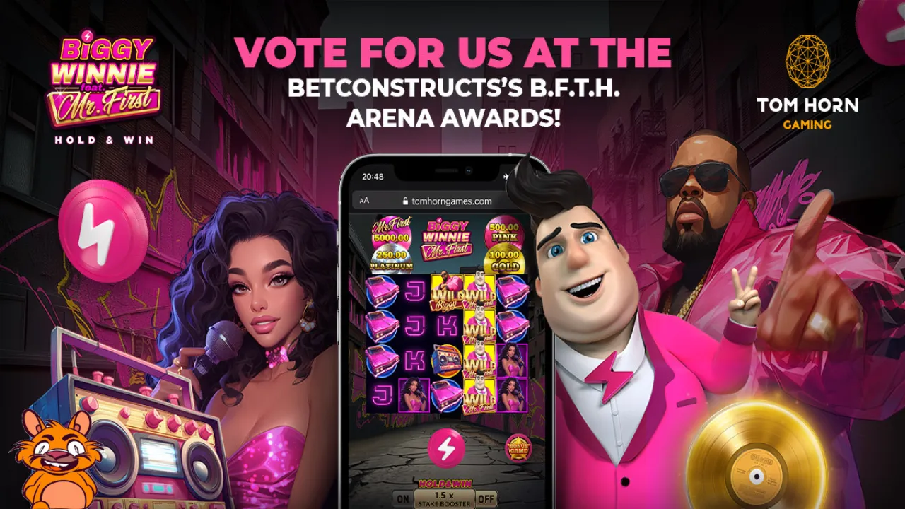 ❣️VOTE FOR OUR GAME❣️ Mr. First goes hip hop in 𝗕𝗜𝗚𝗚𝗬 𝗪𝗜𝗡𝗡𝗜𝗘 𝗙𝗘𝗔𝗧. 𝗠𝗥. 𝗙𝗜𝗥𝗦𝗧, developed exclusively for BetConstruct's B.F.T.H. Arena. 1. Go to bfth-arena.evessiocloud.com/live/en/page/p… 2. Scroll to our game 3. Vote…