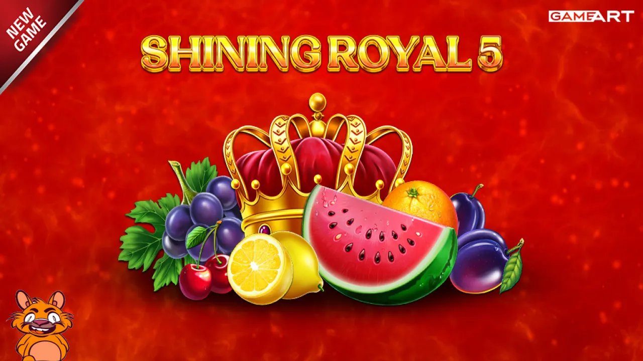 👑✨ 𝐒𝐡𝐢𝐧𝐢𝐧𝐠 𝐑𝐨𝐲𝐚𝐥 𝟓 is now low live! Play it here 👉  A classic 5x3 fruit slot features glittering crowns and royal jewels across 5 paylines, with a max win potential of 1,000x. Plus, enjoy the double or nothing gamble…