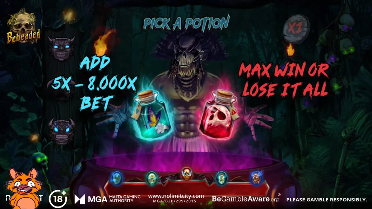 After this there is no turning back ... Red Potion 💀 or Blue Potion 🦋 Which one are you picking? #PickAPotion #Beheaded #BeyondTheLimit 18+ | Please Gamble Responsibly