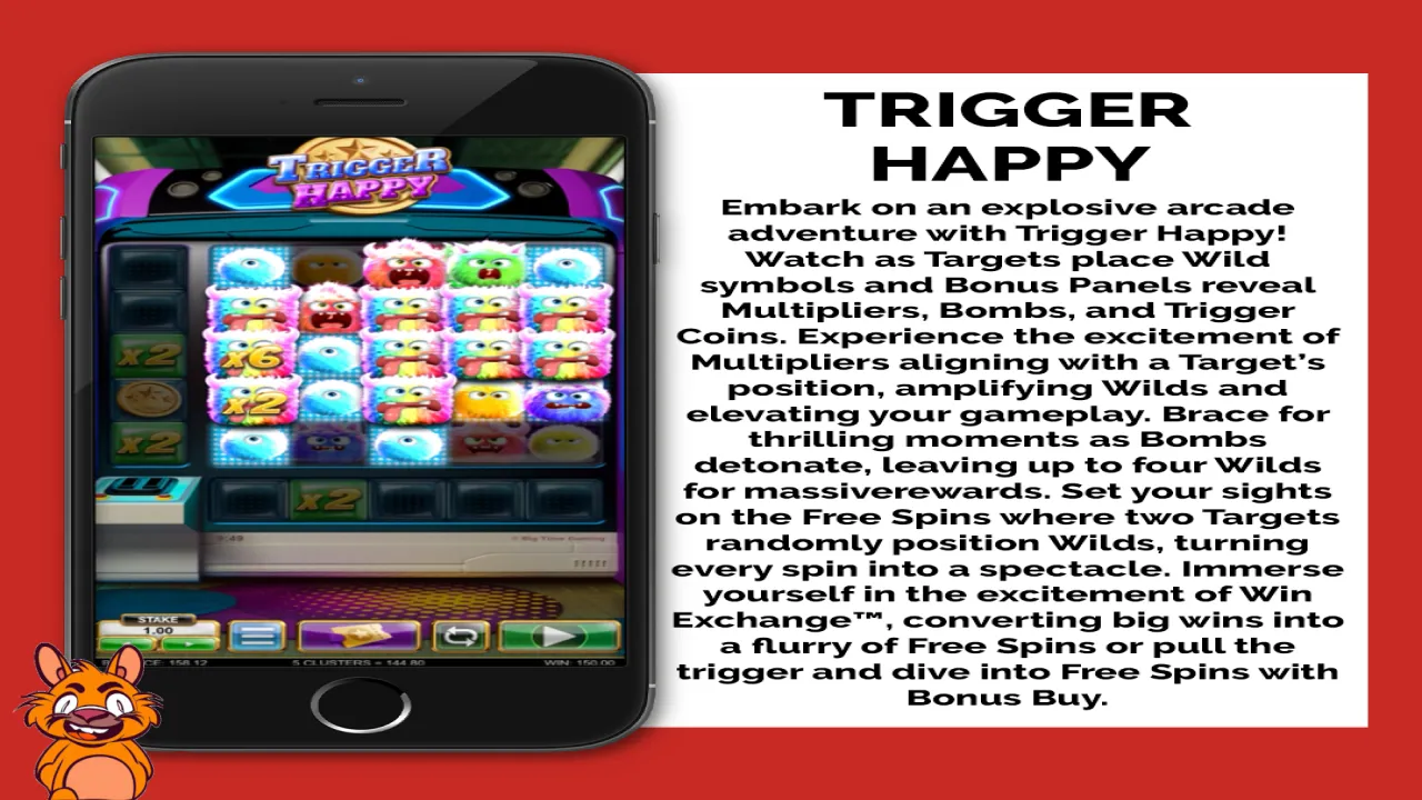 Target the thrill and trigger the fun in Trigger Happy! #bigtimegaming #triggerhappy