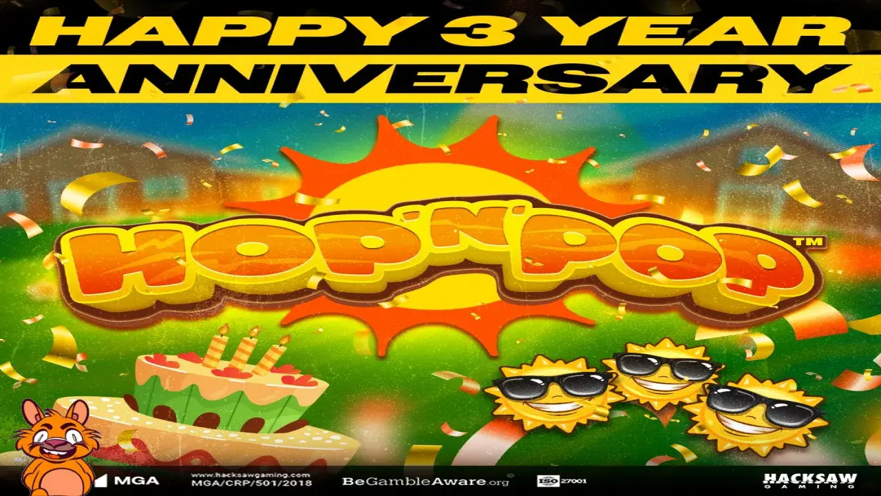 3 years of Hopping 'n' Popping with Hop 'n' Pop! Leave a 🍓 🍌 below to join the celebration! 🔞 | Please Gamble Responsibly | BeGambleAware.org #HacksawGaming #HopnPop #slot #gameanniversary