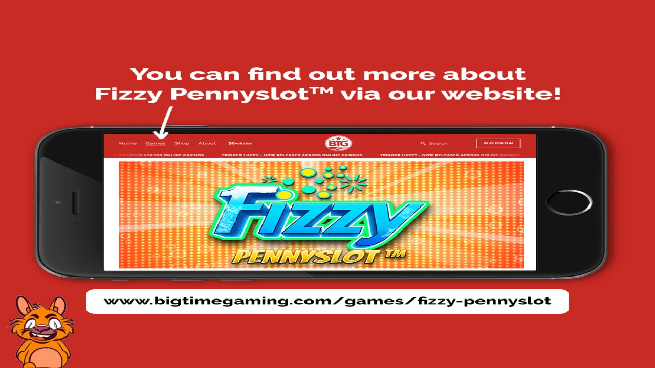 Find out more about our latest game on our website! #bigtimegaming #fizzypennyslot #pennyslot