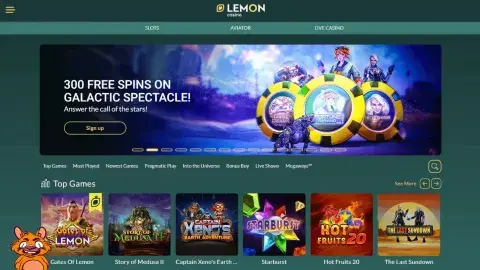 Lemon Casino landing