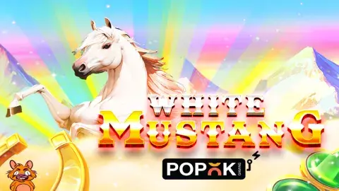 .@popok_gaming introduces “White Mustang” “White Mustang” is a thrilling new addition to PopOK Gaming’s lineup of captivating slot games. #PopOK #WhiteMustang