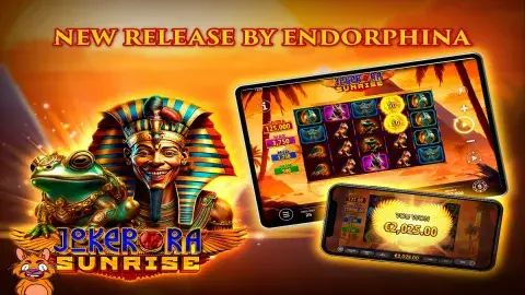 .@EndorphinaGames presents the successor to the first slot game with graphics designed by AI “Joker Ra: Sunrise” is a 5-reel, 4-row slot with 25 fixed paylines that will join the company’s portfolio today. #Endorphina …