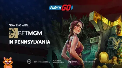 Play'n GO is LIVE with BetMGM in Pennsylvania! playngo.com/news/playngo-a… ✨ We are thrilled to expand our partnership with BetMGM, and now players in Pennsylvania can enjoy a wide range of titles via their platform…