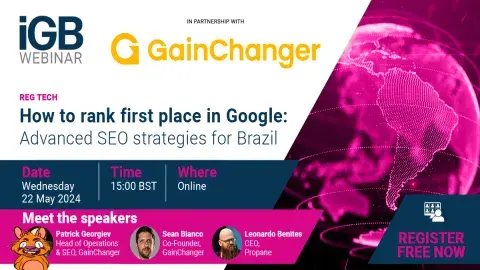 Get ready to level up your SEO game! Join us today at 3PM BST to explore advanced strategies for dominating Google rankings in Brazil's igaming industry ⭐ Patrick Georgiev, GainChanger ⭐ Sean Bianco, GainChanger ⭐…