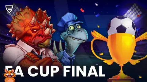 🏆 The FA Cup Final is here! ⚽ Who's your pick to win?? 👀 #pushgaming #playersfirst #facup #final #dinopd #dinopolis