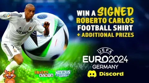 Win a signed Roberto Carlos Football shirt👕 + additional prizes in our Euros Giveaway over at Discord⚽ Head over right now to take part in this👉