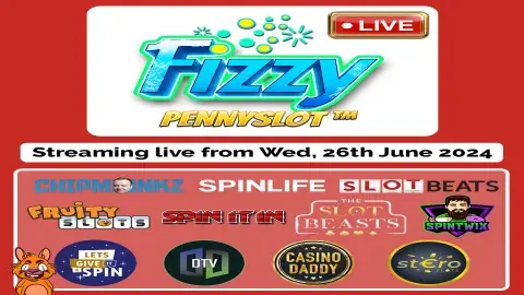 Get ready for a sweet treat with Fizzy Pennyslot™, streaming live from Wednesday! #bigtimegaming #fizzypennyslot #pennyslot