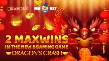 Lucky @BGamingO player celebrates two max wins on Dragon’s Crash In the winning gaming session, the player hit the max multiplier of x10,000 before cashing out and taking a total of $24,300. #BGaming #Gaming #NewGame