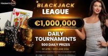 Blackjack League will run from 1st April until 30th June 2024 with a €1,000,000 monthly prize pool, fully funded by @PragmaticPlay. Four daily tournaments – Bronze, Silver, Gold and Privé – are available to players at a…