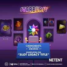 We are jumping into warp speed! 🚀 Starburst has been shortlisted for the Slot Legacy Title at CasinoBeats Game Developer Awards 2024! 🌌 💫 👉 bit.ly/43KXpPH #Shortlist #NetEnt #Slot #Starburst #iGamingNews #CasinoBeats …