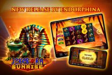 .@EndorphinaGames presents the successor to the first slot game with graphics designed by AI “Joker Ra: Sunrise” is a 5-reel, 4-row slot with 25 fixed paylines that will join the company’s portfolio today. #Endorphina …