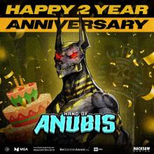 A BIG Happy 2nd Birthday to Hand of Anubis!! Join in the celebration and comment a 🎉 down below! #HacksawGaming #igaming #HandOfAnubis 🔞 | Please Gamble Responsibly