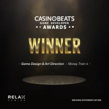 We are thrilled to announce our outstanding achievement at this year’s prestigious CasinoBeats Game Developer Awards! 👏 Game Design & Art Direction - Money Train 4 #DrivingDifferentiation #RelaxGaming #CasinoBeatsAwards