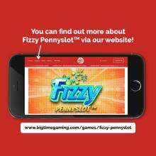 Find out more about our latest game on our website! #bigtimegaming #fizzypennyslot #pennyslot